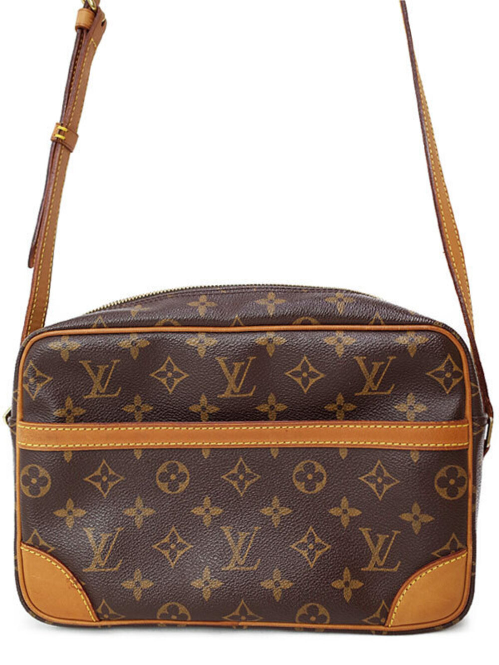 Louis Vuitton Monogram Trocadero Shoulder Bag Canvas Leather Brown